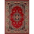 Home Dynamix 1 ft. 9 in. x 7 ft. 2 in. Premium Sakarya Runner Area Border Rug Claret 769924013656